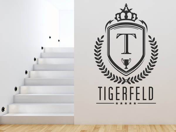 Wandtattoo Tigerfeld Wappen