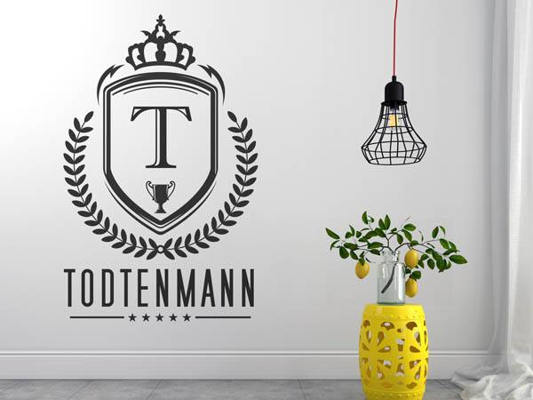 Wandtattoo Todtenmann Wappen