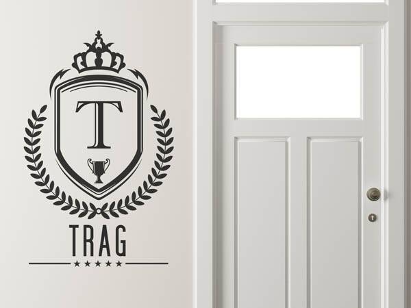 Wandtattoo Trag Wappen