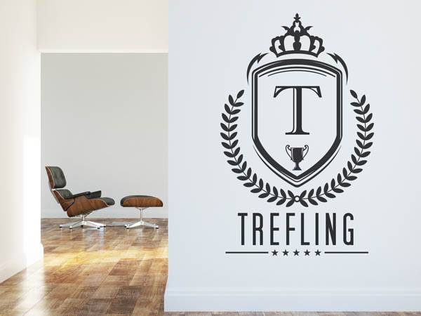 Wandtattoo Trefling Wappen