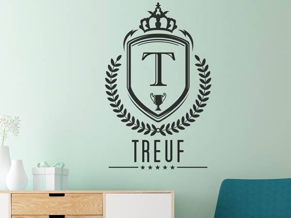Wandtattoo Treuf Wappen