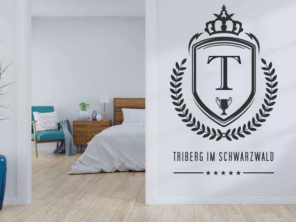 Wandtattoo Triberg im Schwarzwald Wappen