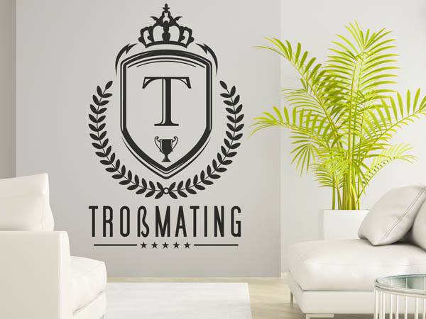 Wandtattoo Troßmating Wappen