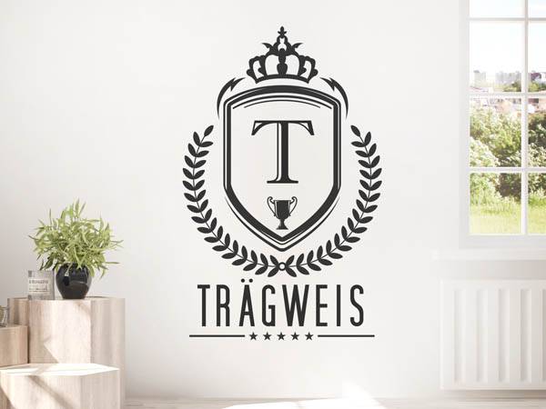 Wandtattoo Trägweis Wappen