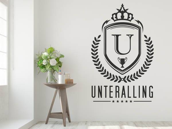 Wandtattoo Unteralling Wappen