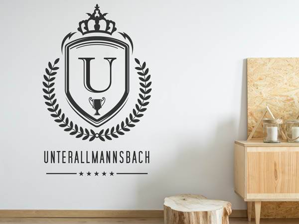 Wandtattoo Unterallmannsbach Wappen