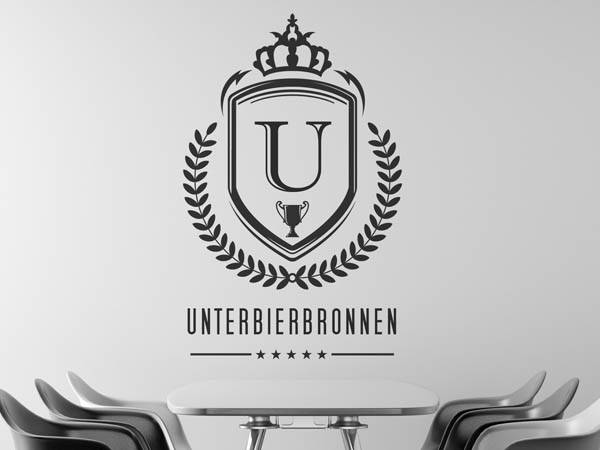 Wandtattoo Unterbierbronnen Wappen