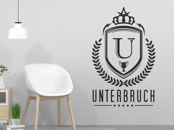 Wandtattoo Unterbruch Wappen