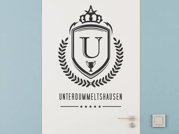 Wandtattoo Unterdummeltshausen Wappen