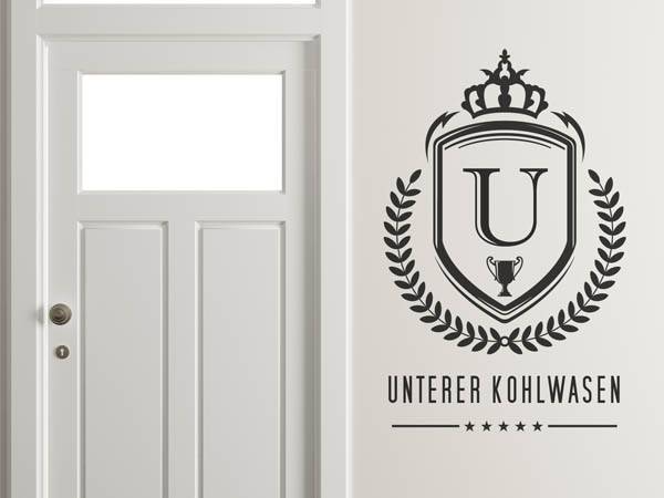 Wandtattoo Unterer Kohlwasen Wappen