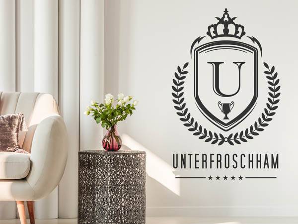 Wandtattoo Unterfroschham Wappen