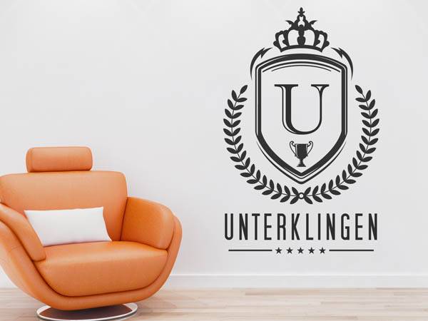 Wandtattoo Unterklingen Wappen