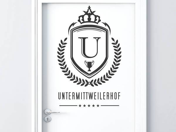 Wandtattoo Untermittweilerhof Wappen