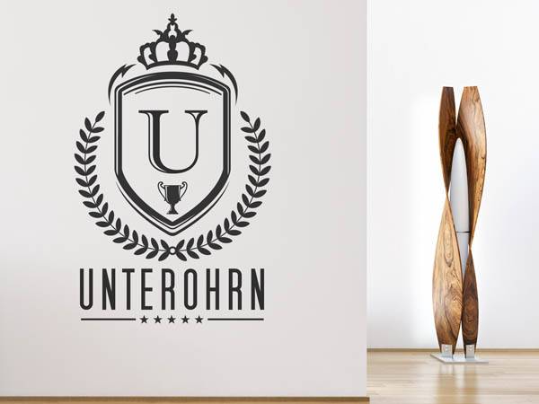 Wandtattoo Unterohrn Wappen