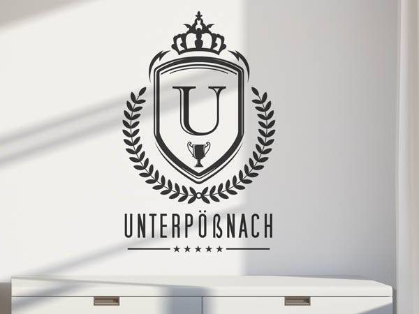 Wandtattoo Unterpößnach Wappen