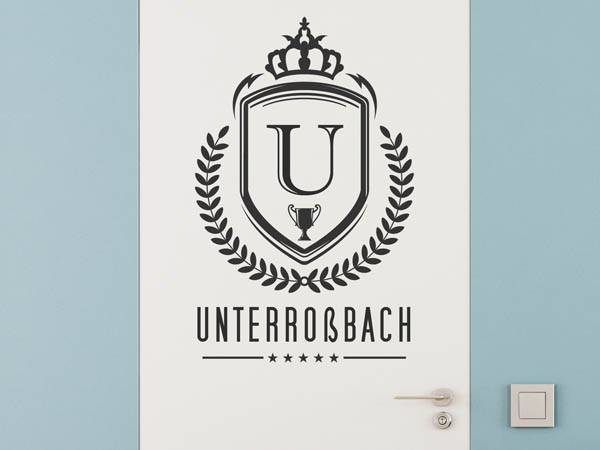 Wandtattoo Unterroßbach Wappen