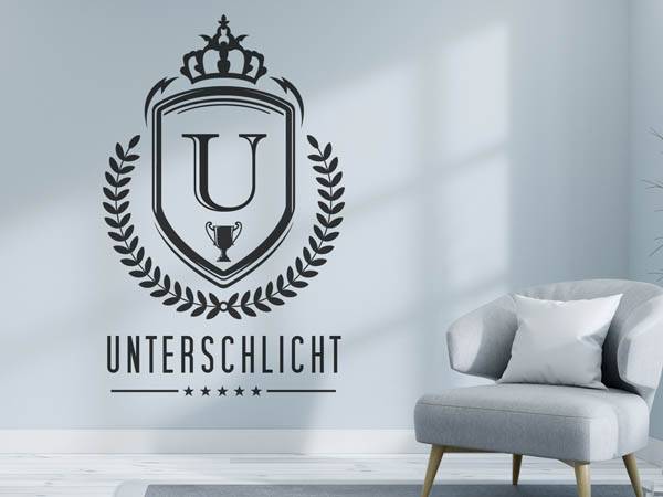 Wandtattoo Unterschlicht Wappen