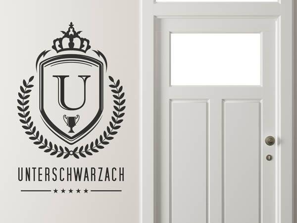 Wandtattoo Unterschwarzach Wappen