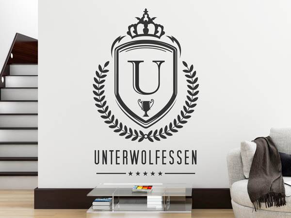 Wandtattoo Unterwolfessen Wappen