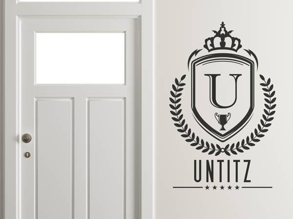 Wandtattoo Untitz Wappen