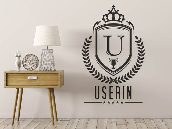 Wandtattoo Userin Wappen