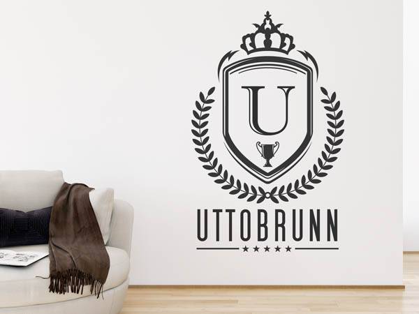 Wandtattoo Uttobrunn Wappen