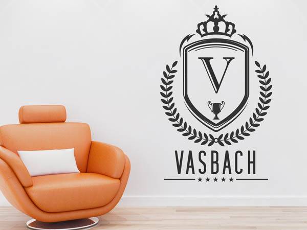 Wandtattoo Vasbach Wappen
