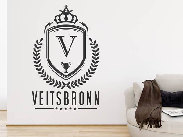 Wandtattoo Veitsbronn Wappen