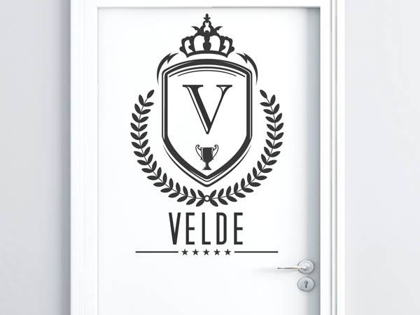 Wandtattoo Velde Wappen