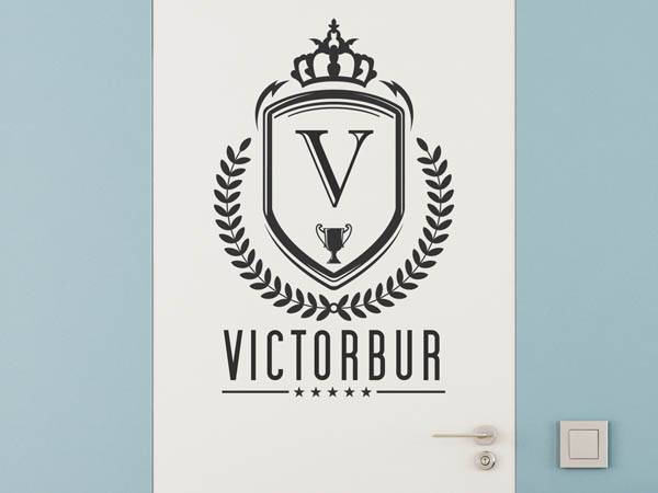 Wandtattoo Victorbur Wappen