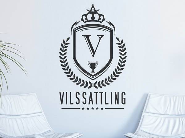 Wandtattoo Vilssattling Wappen