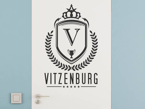 Wandtattoo Vitzenburg Wappen