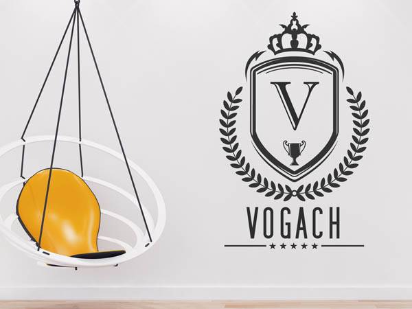 Wandtattoo Vogach Wappen