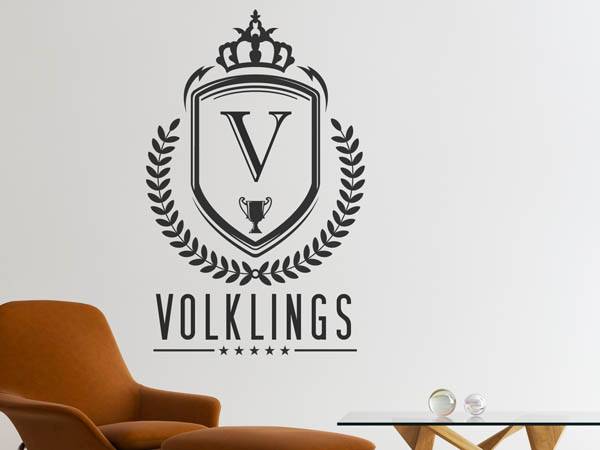 Wandtattoo Volklings Wappen