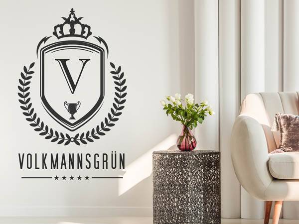 Wandtattoo Volkmannsgrün Wappen