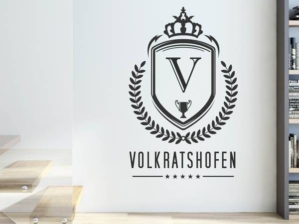 Wandtattoo Volkratshofen Wappen