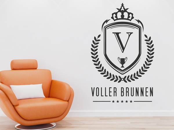 Wandtattoo Voller Brunnen Wappen