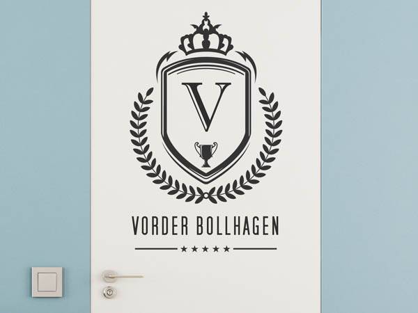 Wandtattoo Vorder Bollhagen Wappen