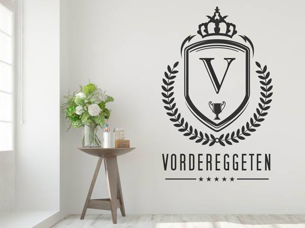 Wandtattoo Vordereggeten Wappen