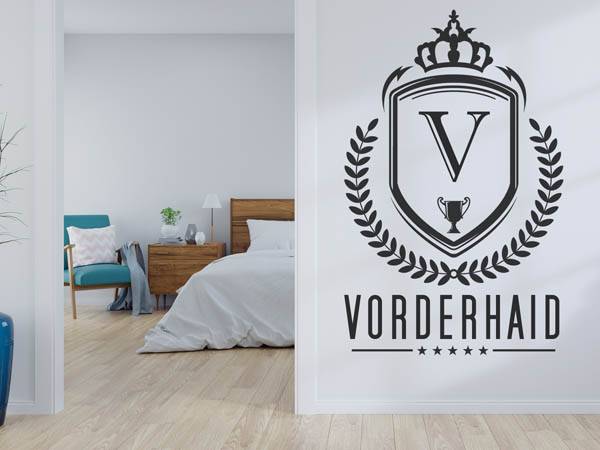 Wandtattoo Vorderhaid Wappen
