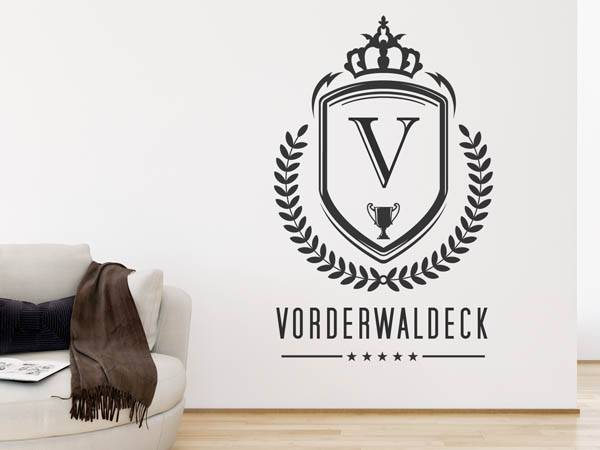 Wandtattoo Vorderwaldeck Wappen