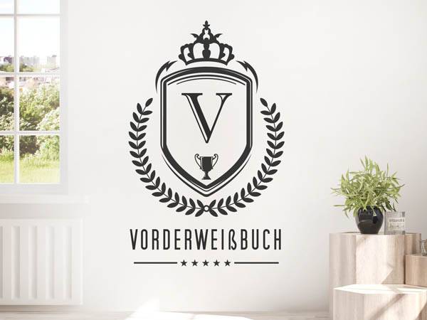 Wandtattoo Vorderweißbuch Wappen