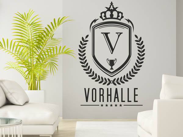 Wandtattoo Vorhalle Wappen