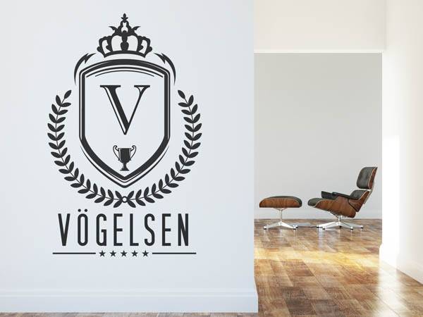 Wandtattoo Vögelsen Wappen