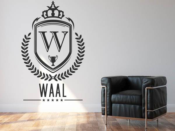 Wandtattoo Waal Wappen