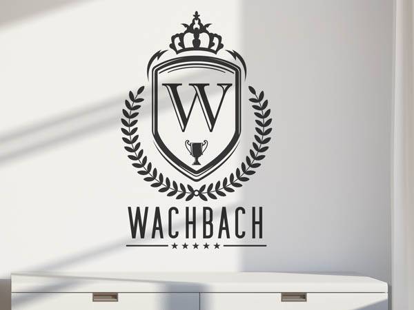Wandtattoo Wachbach Wappen