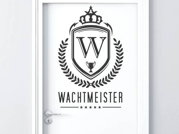 Wandtattoo Wachtmeister Wappen