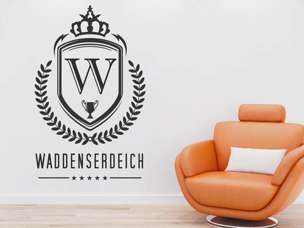 Wandtattoo Waddenserdeich Wappen
