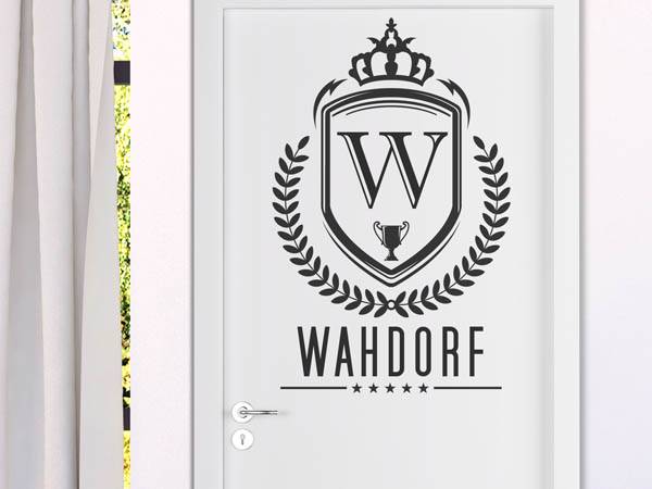 Wandtattoo Wahdorf Wappen