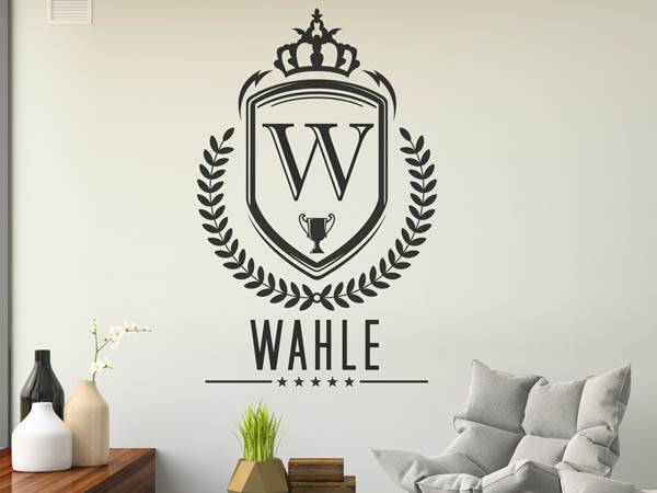 Wandtattoo Wahle Wappen